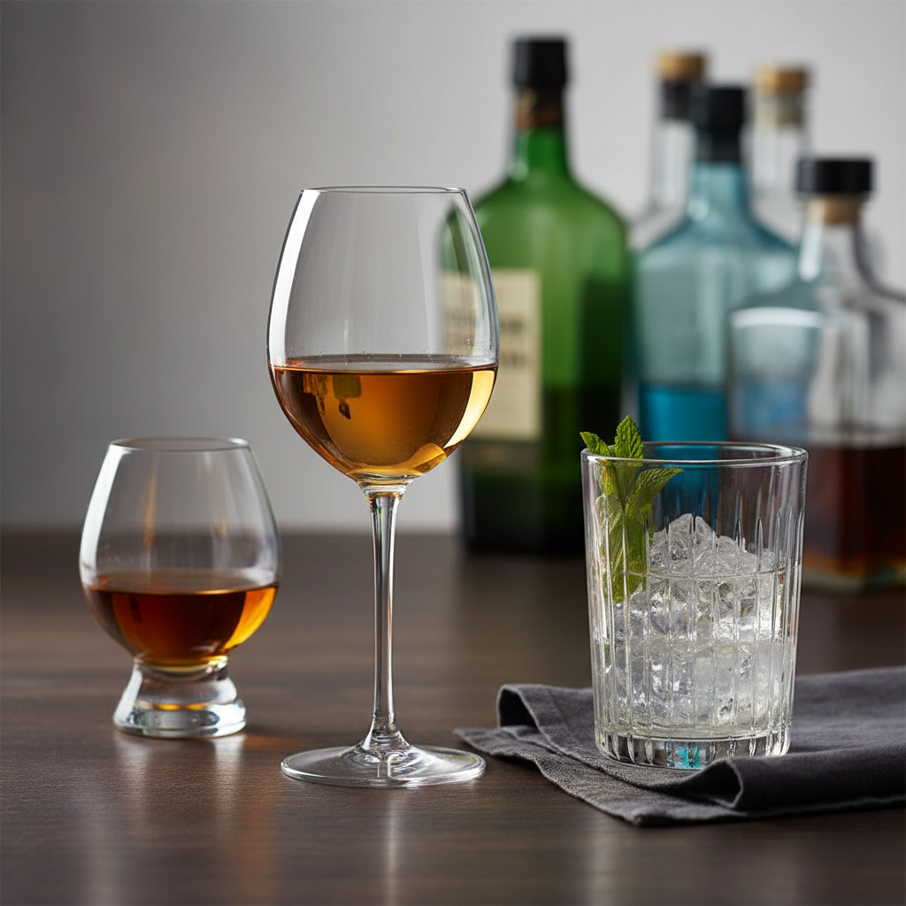 Verre d'eau transparente avec des bulles fraîches, posé près d'une tranche de citron et de quelques herbes aromatiques sur une table en bois naturel